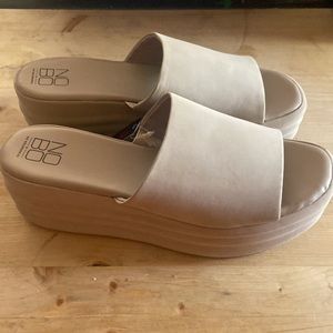NoBo Comfort Sock Platform Mules Sandals NWT